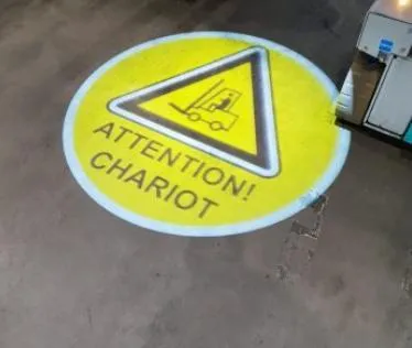 Le projecteur de gobos de signalisation de sécurité au sol virtuel de force lumineuse 7200