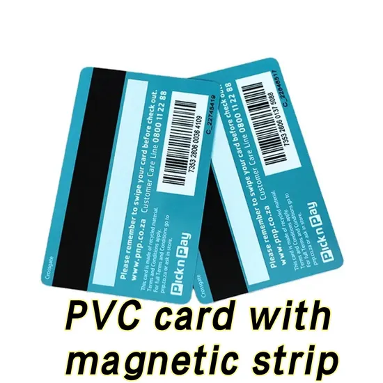 Carte à code-barres en PVC avec bande magnétique pour musée
