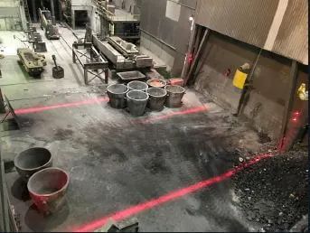 Projecteur de marquage au sol laser à LED puissant de la lumière de ligne laser industrielle 108W