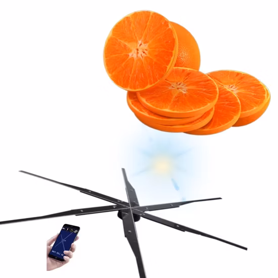 6 lames 70 85cm LED Hologram Fan 3D Affichage holographique POV