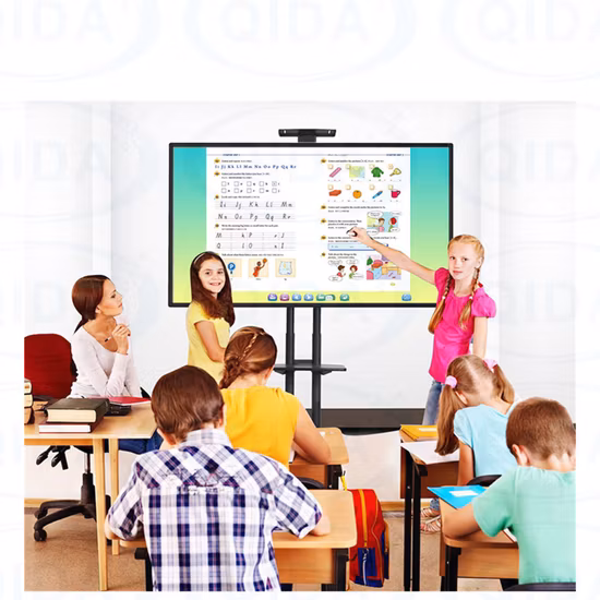 Tableau blanc interactif d'ordinateur de système Windows d'éducation intelligente numérique multi-touch pour la salle de classe multimédia