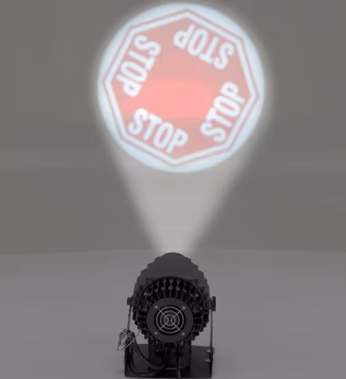 Système de projection de lumière industrielle 100W 3000 heures de marquage au sol virtuel via un projecteur laser