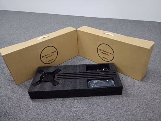 Facile à installer l'affichage holographique 3D de fan de LED d'accroche-regard, annonçant l'hologramme de ventilateur de 3D LED